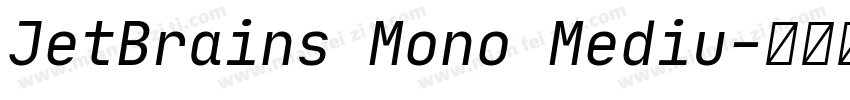 JetBrains Mono Mediu字体转换